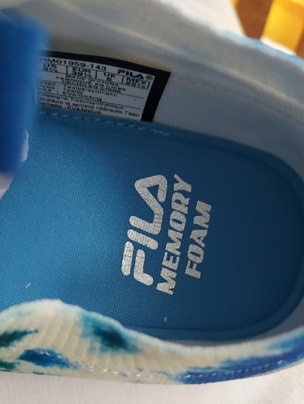 Fila Womens Memory Skyway 2.0 Tie Dye Sneakers - Picture 14 of 16
